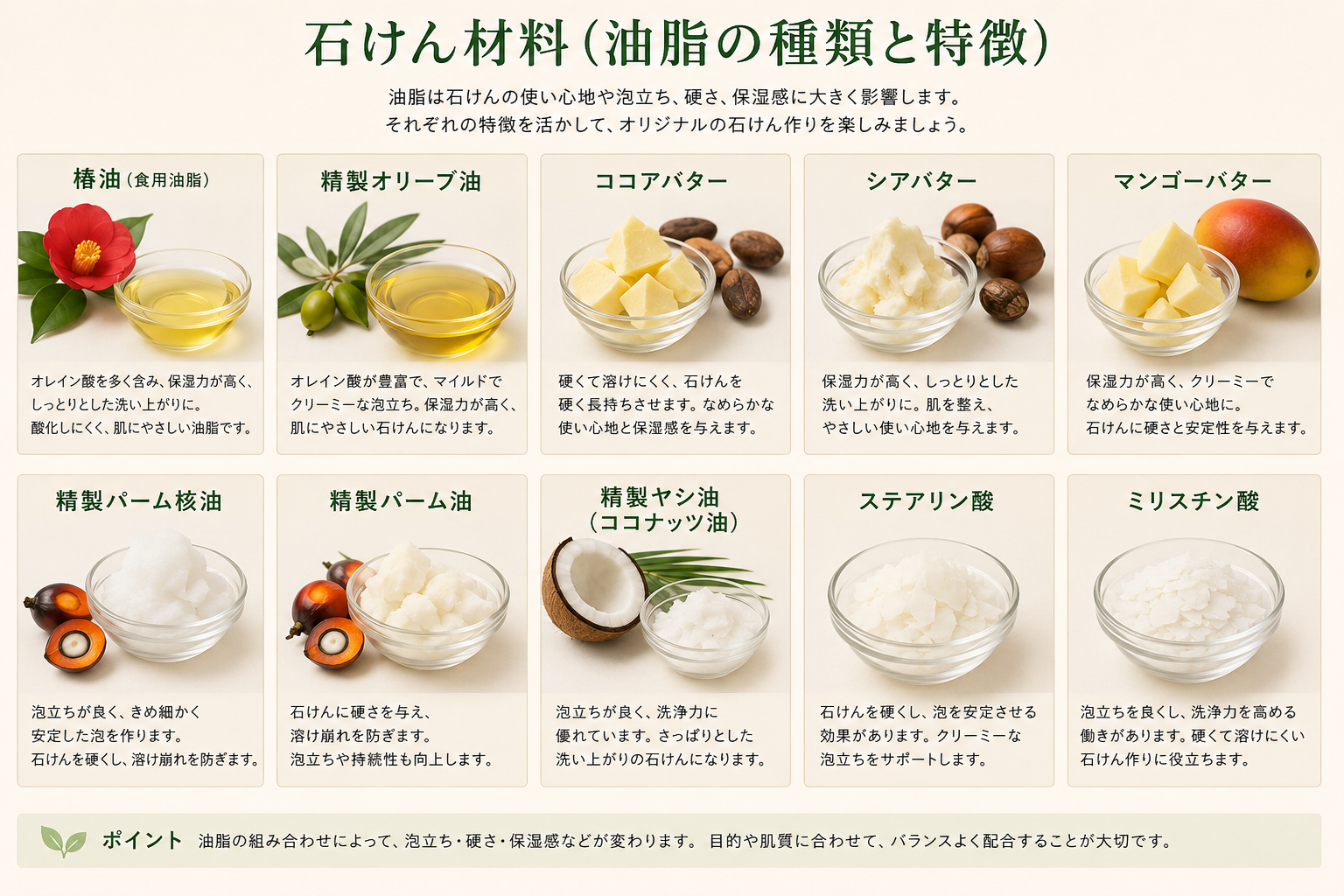 石けん材料